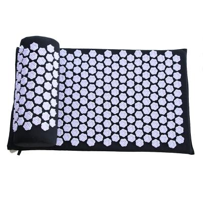 China Back Muscle Relex Apparatus Neck Pain Relief and Muscle Relaxation Massage Acupressure Mat and Pillow Set for sale