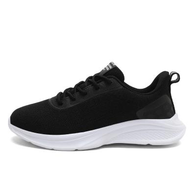 China Cushioning High Quality Ladies Sneakers Walking Shoes Fashion Breathable Black Casual Sneakers Wholesale for sale