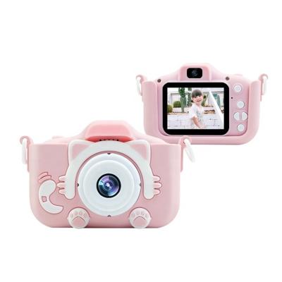 China ABS YMX CAX5S Top Row Digital Portable Photo Selfie Video Cartoon Toy Camera for Baby Boy Girl Toddlers Children Kids for sale