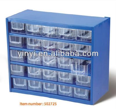 China 25 Part Sustainable Plastic Storage Case Drawer Cabinet (502725) for sale