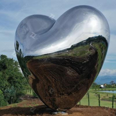 China Customized Mirror Polished Contemporary Stainless Steel Love Me Sculpture In Mexico for sale