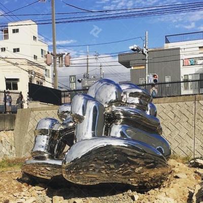 China Stainless Steel Urban Statue Custom Large Stone Statues For Garden for sale