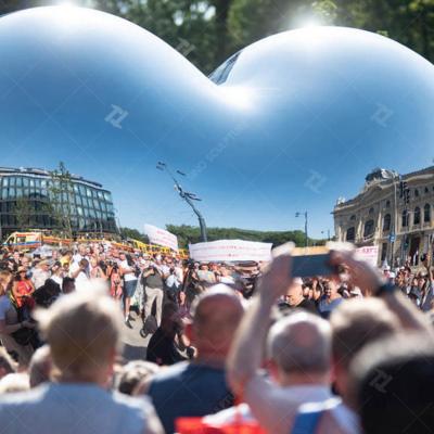 China 3.5M hohe Spiegel Edelstahl Skulptur Liebe mich Handschmiede zu verkaufen