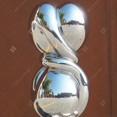 China Easy Clean Abstract Stainless Steel Art Sculptures / Metal Modern Art Sculptures for sale