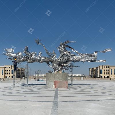 China Grote buiten metaalsculpturen, roestvrij staal stadsbeeldhouwkunst. Te koop