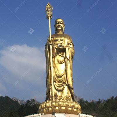 China 450cm hohe Goldblätter-Buddha-Statue im Freien Große große Buddha-Statuen in Singapur zu verkaufen