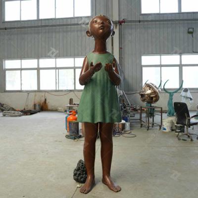 China Medium Size Bronze Statue Lost Wax Casting Bronze Sculpture For Art Collection for sale