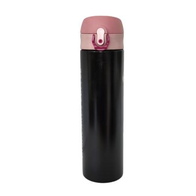 China Viable 500ml Vacuum Flasks One Touch Lid Thermos Bottle Stainless Steel Water Bottle With Bounce Lid for sale