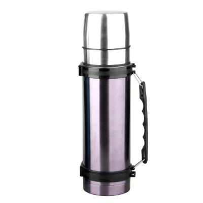 China Best Sustainable Selling Double Wall Stainless Steel Bullet Thermos Flasks With Handle for sale