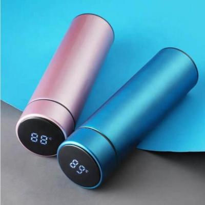 China New StyleLED Business Dual Temperature Display Wall 304 Stainless Steel Smart Flask 1/0 for sale