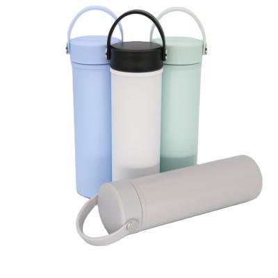 China New Design 2021 330ml PORTABLE New Design Ceramic Insulation Vacuum Flask External Steel Water Bottle for sale