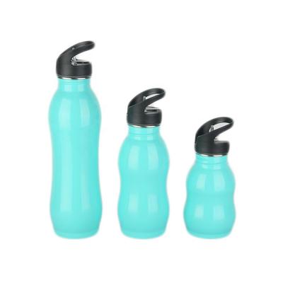 China Sustainable Popular Single Wall Stainless Steel Kids Sports Water Bottle Squash Cup With Straw With Different Lid Options for sale