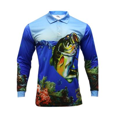 China 100% Polyester Anti-UV Custom Design Printing Sublimation Quick Dry Fishing Wears Clothes Uniform Design Long Sleeve Fishing Tank Tops for sale