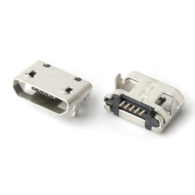 China LCP Copper Micro USB Port 7.2 Connector With Type-B Phone Connector Micro Usb Connector 5 Flange Fill Pin for sale