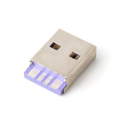 China Lightning Charging USB Connector Type A Male Plug 4pin High Current Solder Wire A Type Male Connector USB Connector for sale