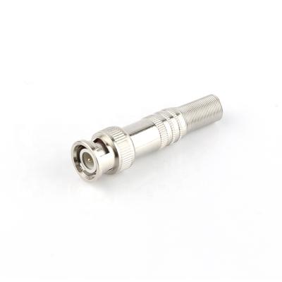 China PCB cctv bnc male connector to screw terminal cctv solderless coaxial cable screw BNC connector for sale