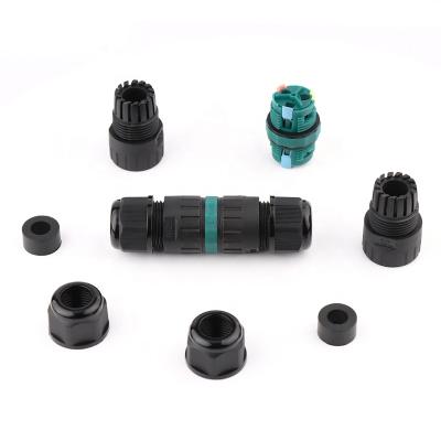 China Outdoor Lightweight High Quality Easy Installation 2 Pin Connector 2pin 3pin Wire Waterproof Connector for sale