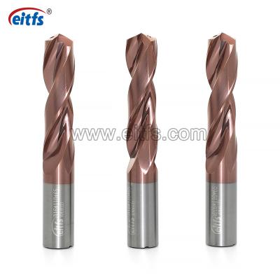 China Metal Tungsten Carbide Drilling Inner Cooling Sale Best Drill Bit For Steel With TiSiN Coating for sale