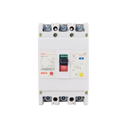 China Power Distribution PEOPLE RDM1L 3P/4P 125A/250A/400A/630A/800A  MCCB Molded case circuit breaker with earth leakage protection for sale