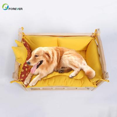 China Environmental Sustainable New Design Colorful Wooden MDF Cat House Cat Furniture Small Indoor Dog Bed for sale