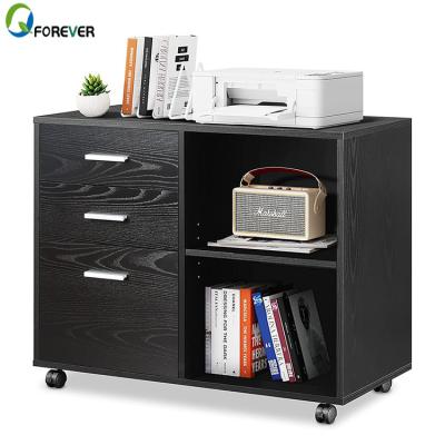 China Convertible Rolling File Cabinet Most Popular 3-Drawer Mobile Lateral Filing Cabinet For Office for sale