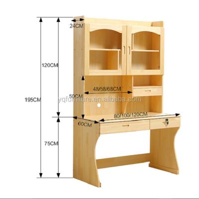 China Durable Kids Furniture Indoor Studying Kids Learn Table Solid Wood Computer Desk With Drawers And 3 Layers Chair for sale