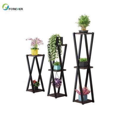 China Modern Garden Flower Shelf Rack Balcony Flower Pot Shelf for sale