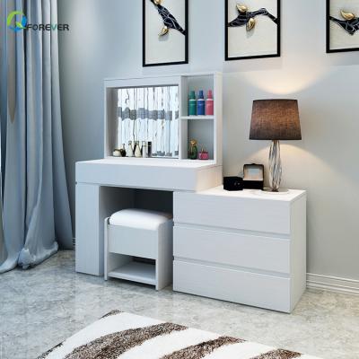 China Modern Minimalist Dressing Table Extendable Dressers Bedroom Makeup Table for sale