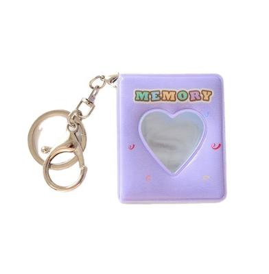 China Wholesale Small PVC Sticker 1/2 Inch Mini Sticker 1/2 Inch Stocking PVC Transparent Photo Album Key Chain for sale