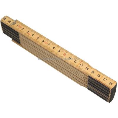 China School Office Stationery Customized Measuring Tools Folding Wooden Ruler 2 M /10 Bends Wooden Folding Ruler For Construction for sale