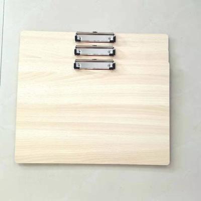 China Good Quality A4 A5 Size Supplies Good Quality A4 A5 Size Office Stationery School Office Stationery Wooden Chip Board Clipboard Wooden Document File Folder for sale