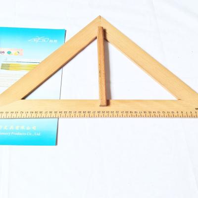 China T Shape School Teaching Ruler Tool With High Quality Wooden Square Triangle Ruler for sale