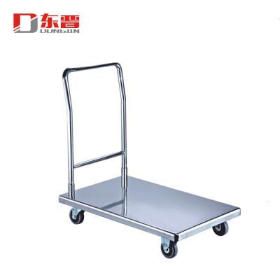 China Heavy Duty Flat Tools Stainless Steel Market Cargo Transport Hand Trolley Trolley Disassembly Prices for sale