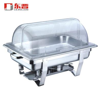 China S/S201 Rectangle Food Warmer Chafing Dish Shake Serving GN 1/1 Stainless Steel Beetle For Catering for sale