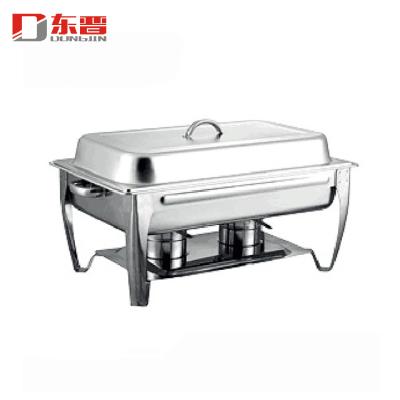 China S/S201 Commercial Equipment Stainless Steel Metal Food Warmer Buffet Stove Chafing Dish Set for sale