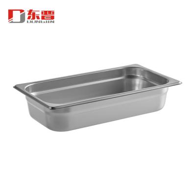 China European/American 1/3 Size 40mm Stainless Steel Cater Gastronom Tray For Restaurant Used for sale