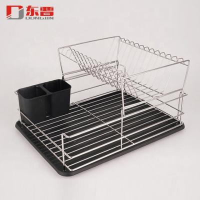 China Sustainable Wholesale Collapsible Dish Drying Rack Kitchen Storage With Plastic Cutlery Rack for sale