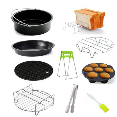 China Healthy Air Fryer Accessories 8 Inch 7 Piece Set for Each of 2.6 QT-8 Quart Air Fryer Accessories for sale