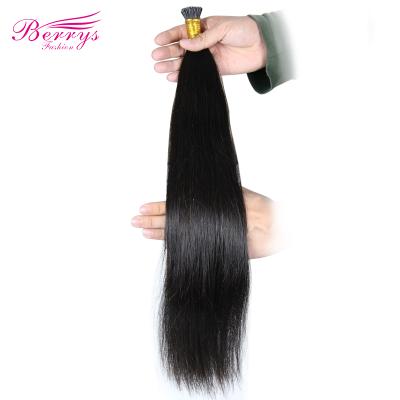 China New Arrivals Indian Extensions Soft Smooth Thick Shedding Barely Raw Hair I Tips Hair Extension 100% Human Raw Hair ITips for sale