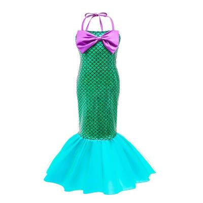 China Polyester New Arrival Girls Mermaid Dress Costume Halloween Carnival Cosplay Party Costume For Kids for sale