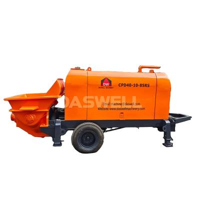 China High Efficiency Mini Concrete Pump Machine Diesel Concrete Pump With Wheels for sale