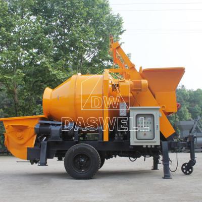 China Construction Equipment 200m Distance Construction Transport Self Loading Concrete Mixer Pump For Sale for sale