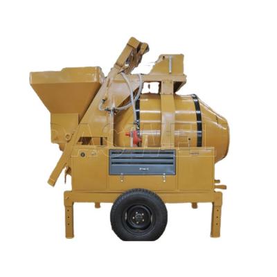 China Construction Material Stores Concrete Mixing Self Loading Drum Concrete Mixer Reversible Drum Mixer For Sale for sale