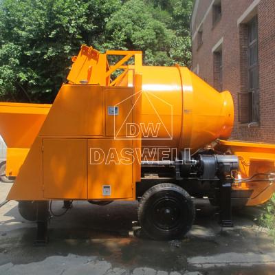 China Construction Material Shops New Design Diesel Engine Concrete Mixer With Pump And Pump Motor Electric Mixer For Sale for sale