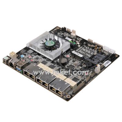 China Firewall Mini-ITX pfsence router/network server/motherboard for 6 LAN J1900LS Intel baytrail J1900 quad core 2.42Ghz 12VDC for FIREWALL ROUTER for sale