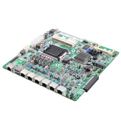 China Intel i3 ITX i5 or i7 MINI Motherboard H67LS Desktop Core for LAN 6 with H67 LGA1155 Chipset for Network Router or Server for sale