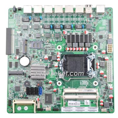 China Digital Security & Monitoring Intel H67 Multi LAN Ports Firewall Motherboard H67LS With 6* Intel 82583V Ethernet LAN PORTS ATX for sale