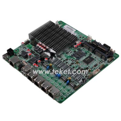 China Industral PC Intel Celeron J1900 Mini-ITX Firewall Motherboard J1900MF with 4 LAN Ports for sale