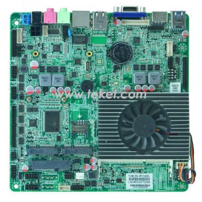 China Intel Haswell i3/i5/i7 I7-5550U I5-5200U I7-4650U I5-4300U MINI-ITX Slim Desktop ALL-IN-ONE Motherboard 2*LAN 6*COM 12VDC H98UT for sale