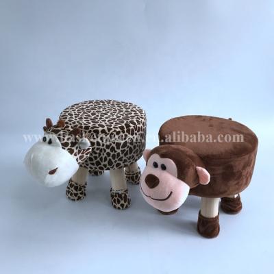 China Durable Animal Shaped Stool Giraffe Or Monkey Appearance Stool With Wooden Legs for sale